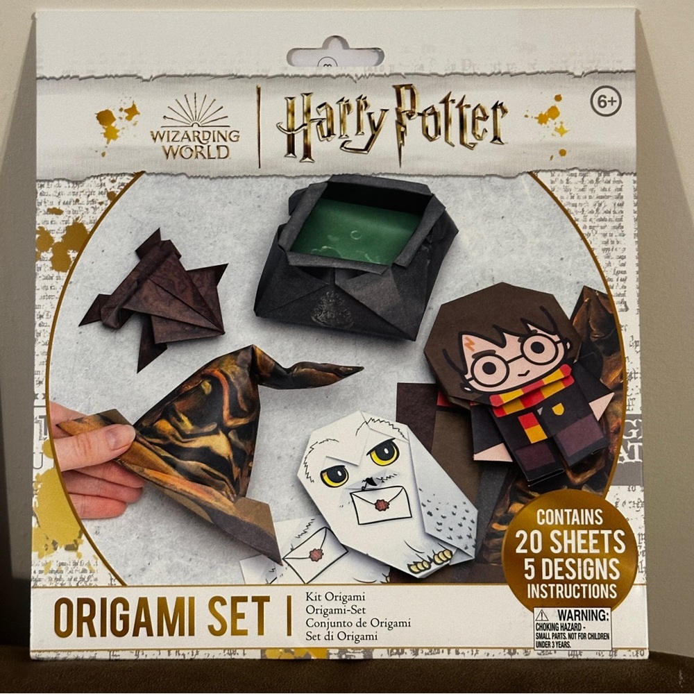 Harry Potter Origami Set Wizarding World, Hedwig Owl, Frog, Crafts, Sorting Hat